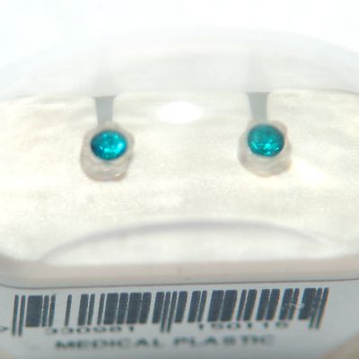 Blomdahl rhnge i medical plast blue zircon