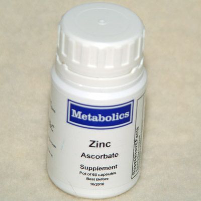 Zinc Ascorbate frn Metabolics 60 tabletter