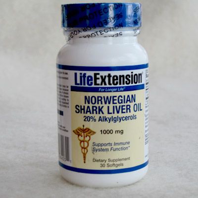 Norwegian Shark Liver Oil, norsk hajleverolja, 1000 mg, 30 kapslar frn Life Extension