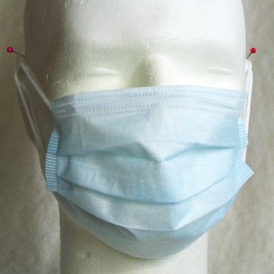 Munskydd, hgfiltrerande 3-lagers allround munskydd med latexfria elastiska ronband, 1st
