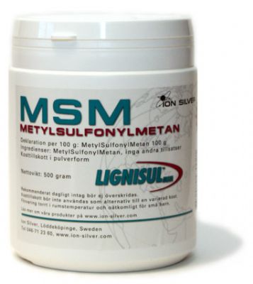 MSM fr mnniskor, organisk svavel, pulver 500 g, Lignisul