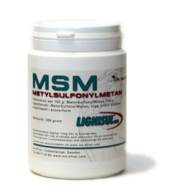 MSM fr mnniskor, organisk svavel, pulver 200 g, Lignisul