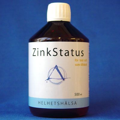 Zink Status 500 ml, fr test och tillskott