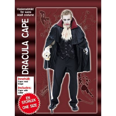 Dracula cape party maskerad drkt