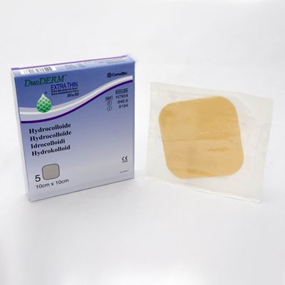 Vrtmedel Duoderm extrathin, 10 x 10 cm, 5 st/frp