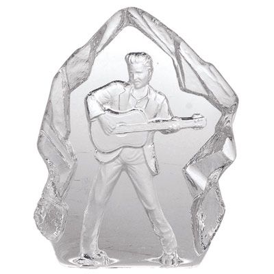 Elvis kristallglas 15cm