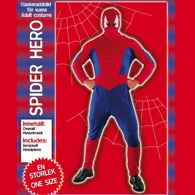 Party maskerad drkt Spider Hero one size